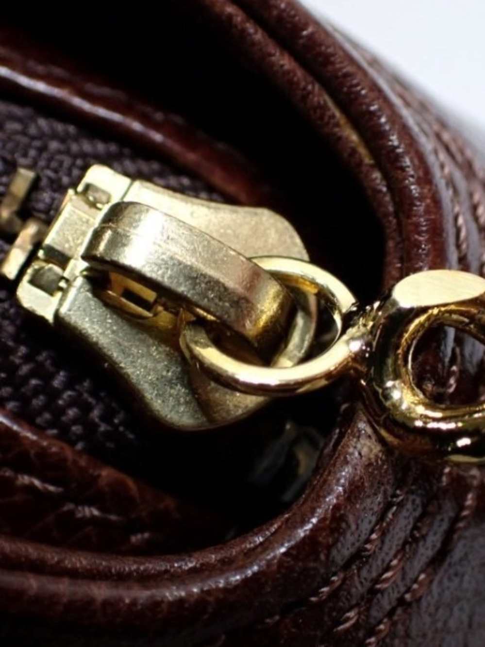 Valentino Garavani Dark Brown Leather Satchel - Picture 8 of 11